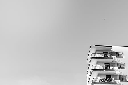 Grayscale Photo of Building thumbnail