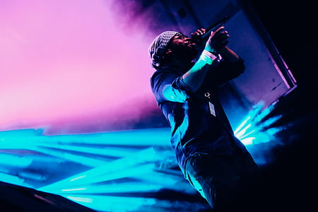 man holding microphone thumbnail