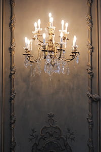 lighted up-light chandelier thumbnail