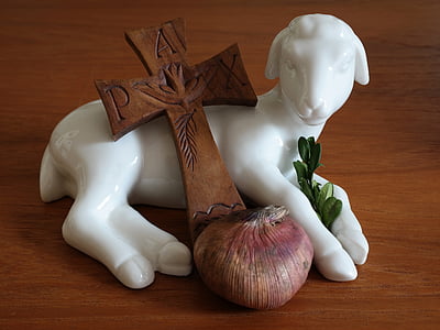 white ceramic goat figurine thumbnail