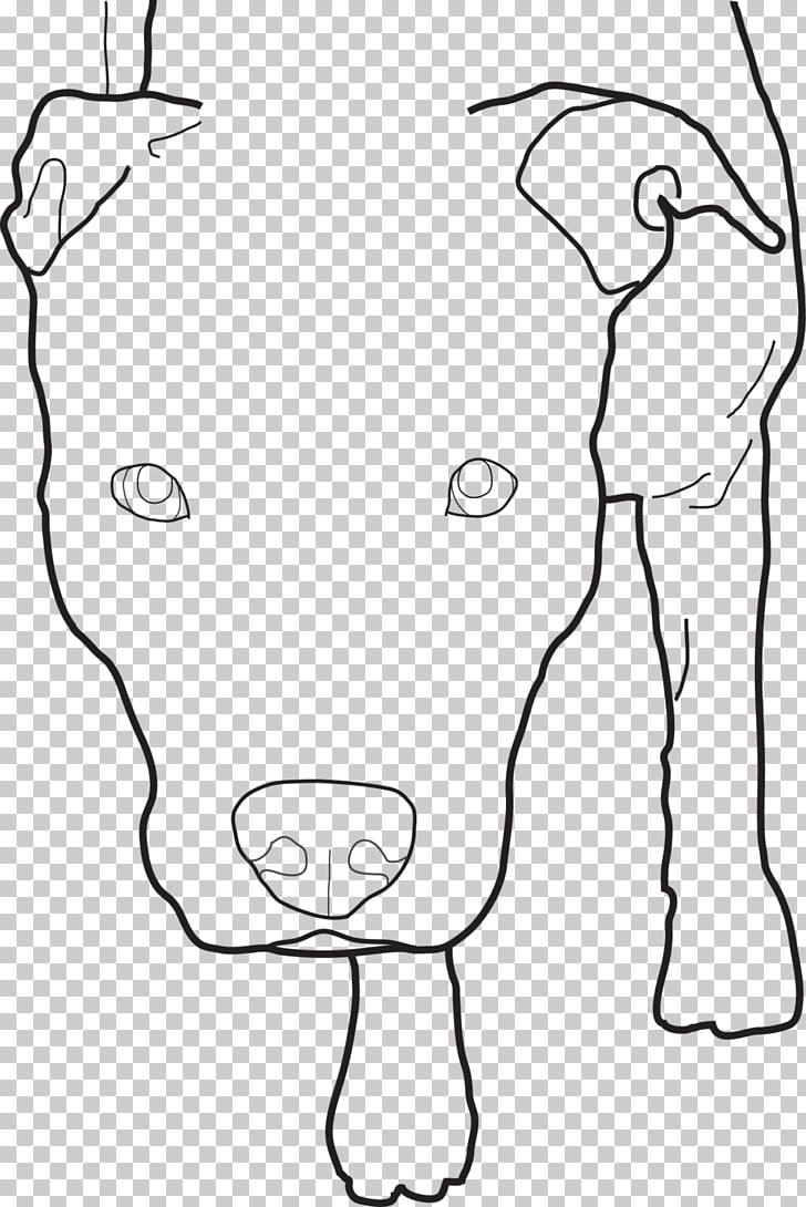American Pit Bull Terrier Line Art Drawing Sketch Pitbull Png Clipart Free Cliparts Uihere