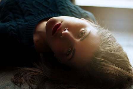 woman wearing black sweater thumbnail