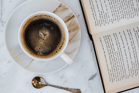 Cup of Coffee and an Open Book thumbnail