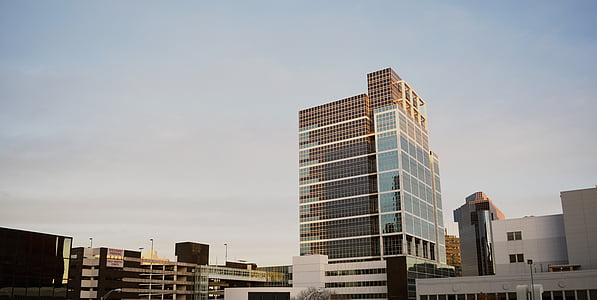 gray and blue high-rise building thumbnail