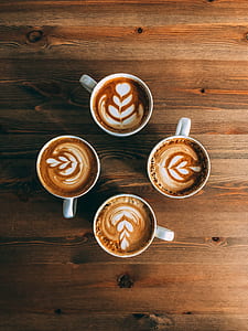 four espresso filled mugs thumbnail