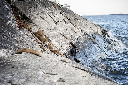 rock near body of water thumbnail