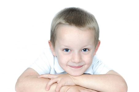 boy wearing white polo shirt thumbnail