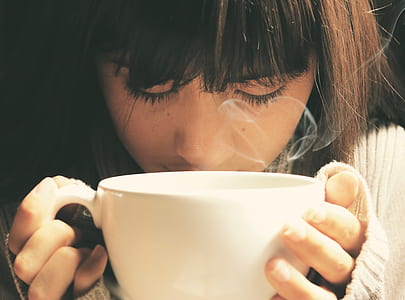 person, woman, coffee, cup thumbnail
