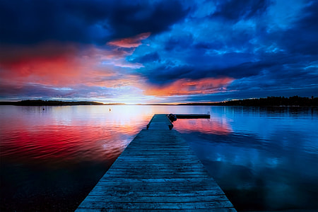 lake dock panorama photography thumbnail