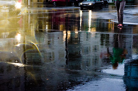 person walking along street thumbnail