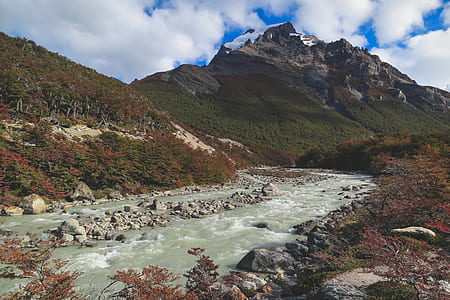 scenery of body of water and mountain thumbnail