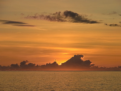 body of water during golden hour thumbnail