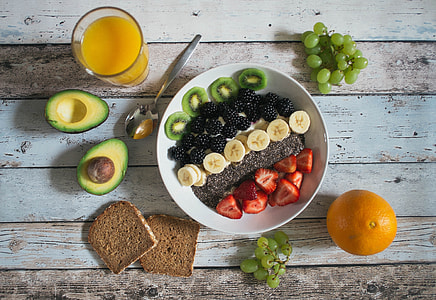sliced fruits on plate thumbnail