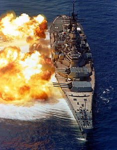 battleship on body of water thumbnail
