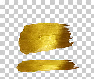 Ink brush Illustration, Gold strokes, gold shade PNG clipart