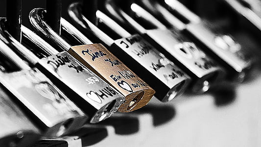selective photography of a padlock thumbnail