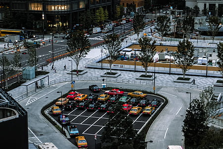 vehicles in parking lot thumbnail