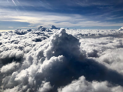 aerial photography of sea of clouds thumbnail