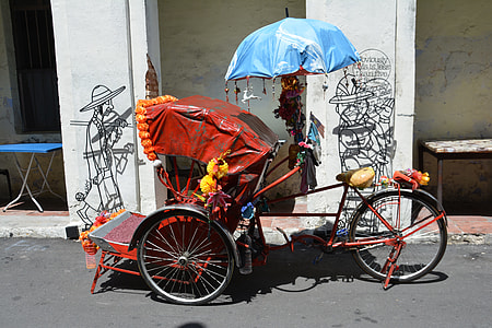 Rickshaw, Three Wheeled Passenger Bike thumbnail