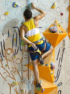 man hiking on wall thumbnail