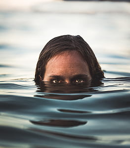 person's half face in body of water thumbnail