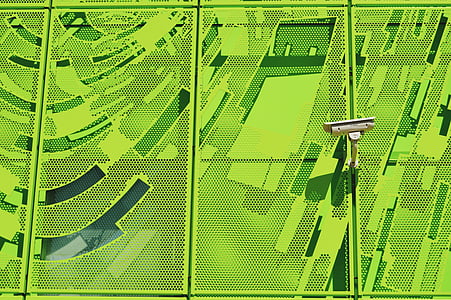 green, wall, abstract, cctv, camera, security thumbnail