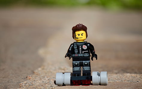 depth photography of] LEGO toy thumbnail
