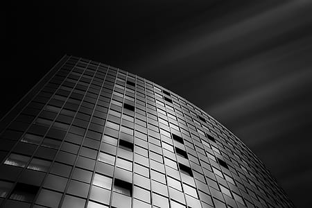 grayscale photography of concrete building thumbnail