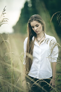 woman wearing white dress shirt thumbnail