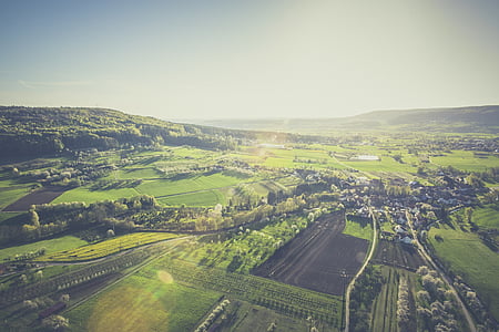 aerial photography of plains at daytime thumbnail