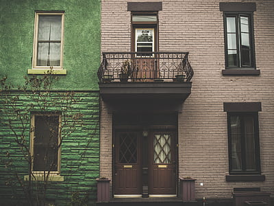gray brick wall house thumbnail