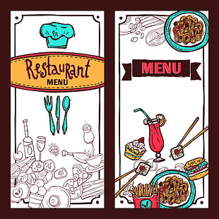 Restaurant Menu Food Banners Set Eps File Free Graphics Uihere