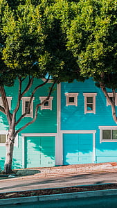 photo of teal and blue concrete houses during daytime thumbnail