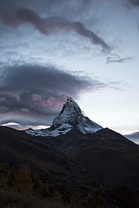 low angle view of brown mountain thumbnail