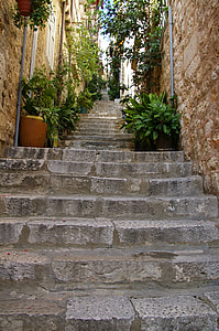 gray concrete stair with pants thumbnail