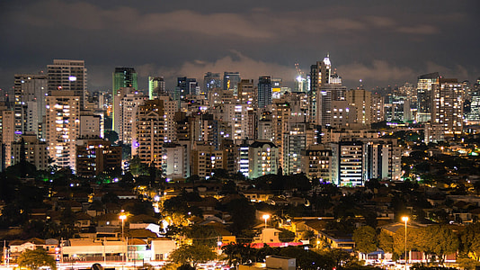 Night time City Skyline of Sao Paulo, Brazil thumbnail