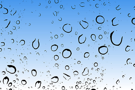 water dews on clear glass mirror thumbnail