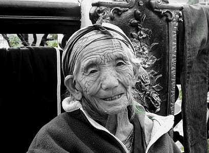 grayscale photography of smiling woman thumbnail
