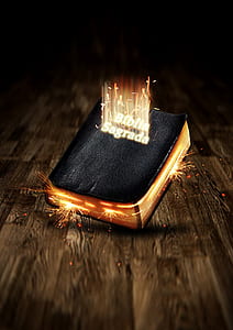 Biblia Sagrado on wood board surface thumbnail