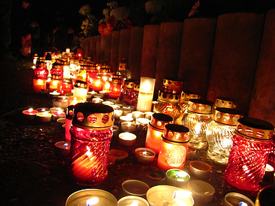 assorted-color glass candle lamps thumbnail