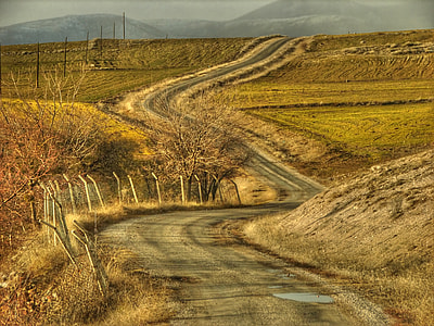 Landscape of Fields and scenery near Ankara, Turkey thumbnail
