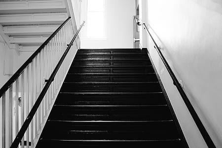 black wooden staircase thumbnail