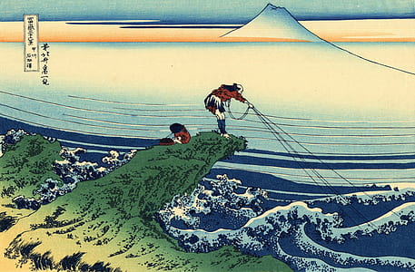 Native American fishing illustration thumbnail