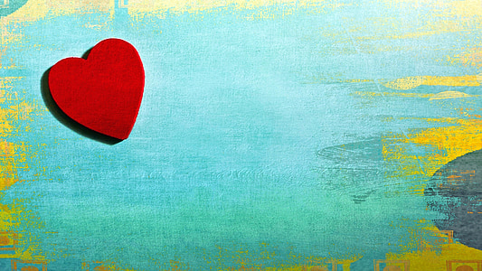 red hearts on green and yellow background thumbnail