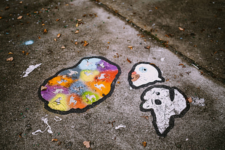 Urban graffiti on the city streets thumbnail