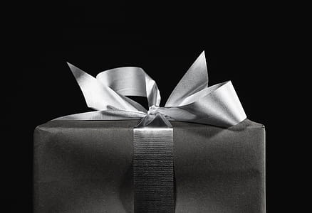 Black And White Gift Box Photo thumbnail