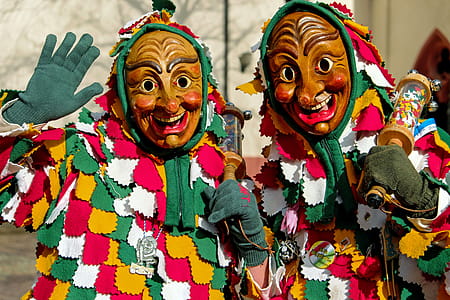Two Person Wearing Mask Costumes thumbnail