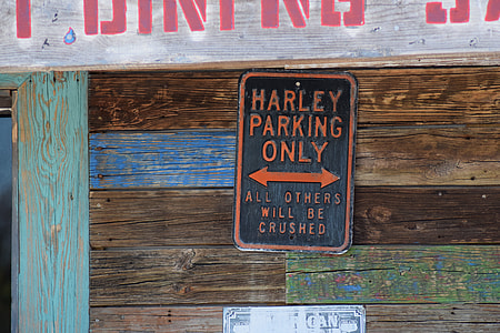 Harley Parking Only signage thumbnail
