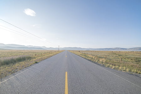 photo of empty road between grass thumbnail