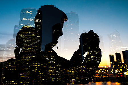 silhouette of man looking at camera thumbnail